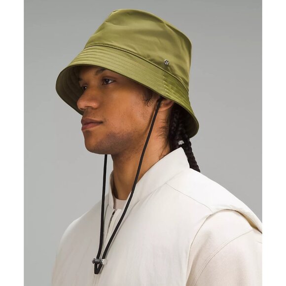 LULULEMON Unisex Olive Green Nylon Bucket Hat Sz M/L NEW with tags - Picture 3 of 4